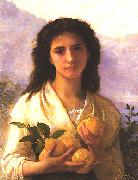 Adolphe Bouguereau Girl Holding Lemons Sweden oil painting artist